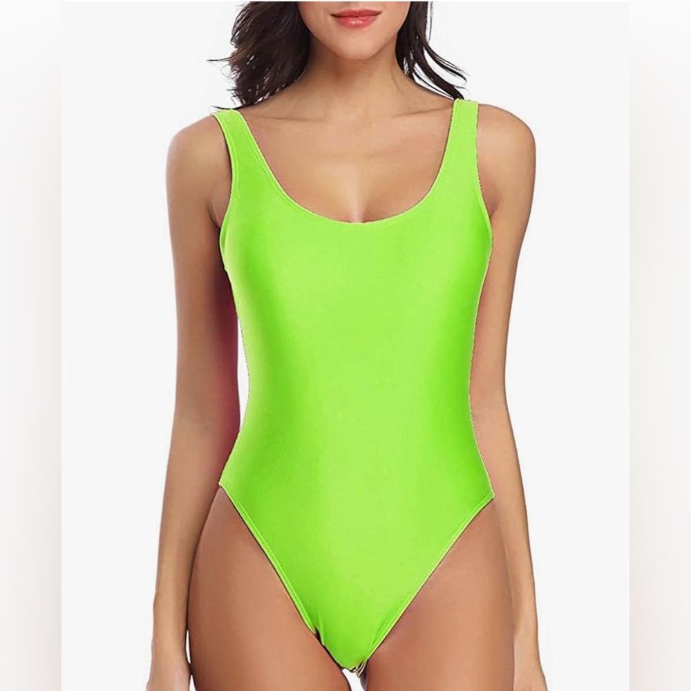 MIAIULIA  High Cut Low Back Padded One Piece Swimsuits for Women Size  XL